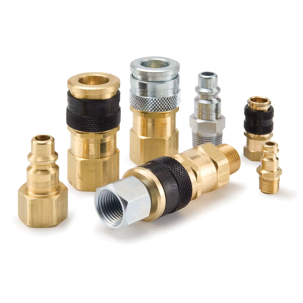 派克HF系列陽接頭 - 工業(yè)互換型，高流量氣動工具快換，推動式連接